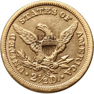 Stany Zjednoczone Ameryki, 2 1/2 dolara 1867 S, San Francisco