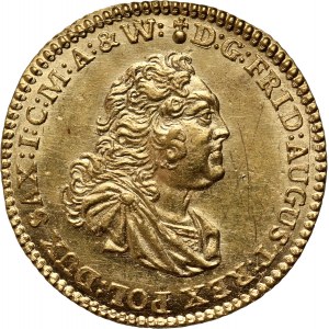 August III, dukat 1757 IDB, Drezno