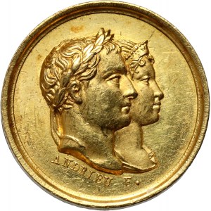 France, Napolen, gold medal, 1810, Marriage of Napoleon and Marie Louise