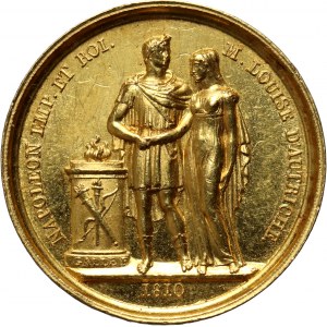 Frankreich, Napoleon, Goldmedaille von 1810, Napoleons Ehe mit Marie Louise