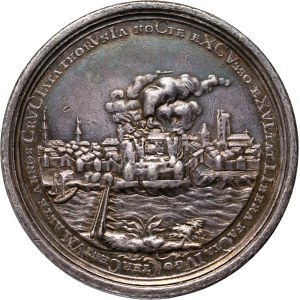 August III, medal from 1754, Return of Toruń and Royal Prussia to Poland
