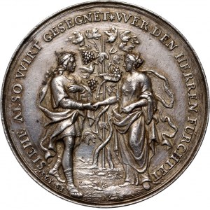 Niemcy, Augsburg, medal zaślubinowy bez daty (XVIII wiek)