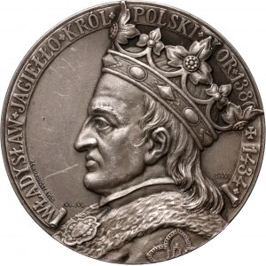 20th century, medal from 1910, Ladislaus Jagiello, 500th anniversary of the Battle of Grunwald