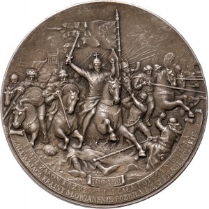 20th century, medal from 1910, Ladislaus Jagiello, 500th anniversary of the Battle of Grunwald