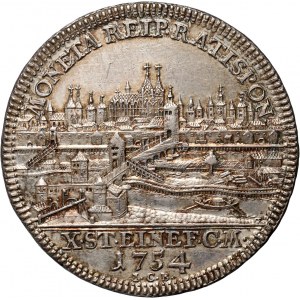 Deutschland, Regensburg, Taler 1754, mit der Titulatur von Franz I.