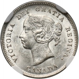 Canada, Victoria, 5 cents 1885