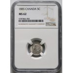 Canada, Victoria, 5 cents 1885