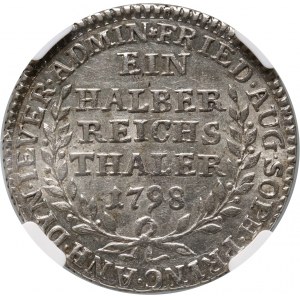 Germany, Jever, Friederike Auguste Sophie, 1/2 Reichsthaler 1798