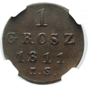 Duchy of Warsaw, 1 grosz 1811 IS, Warsaw