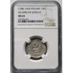 Ladislaus Jagiello 1386-1434, half-penny, Wschowa, Ref. F‡