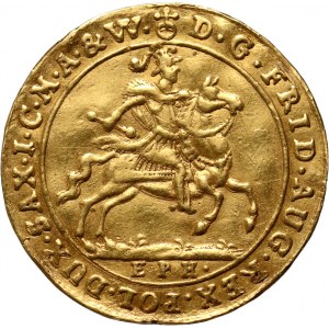 Augustus II the Strong, ducat 1702, EPH, Leipzig