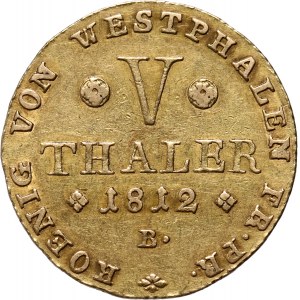 Deutschland, Westphalen, Jerome Napoleon, 5 Taler 1812 B