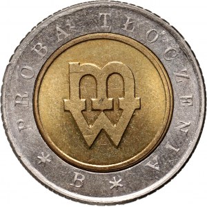 III RP, 5 złotych 1994, Warszawa, Próba tłoczenia