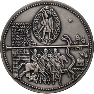 PRL, Seria królewska PTAiN, medal, Konrad Mazowiecki, SREBRO