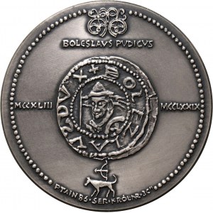 PRL, Seria królewska PTAiN, medal, Bolesław V Wstydliwy, SREBRO