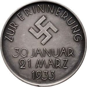 Deutschland, Drittes Reich, Medaille von 1933, Hitler, Hindenburg