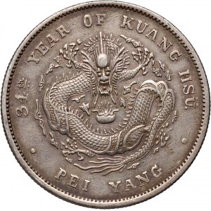 China, Chihli (Pei-Yang), Dollar, Jahr 34 (1908)