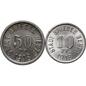 Wąbrzeźno (Briesen), 10 fenig 1918, 50 fenig 1918