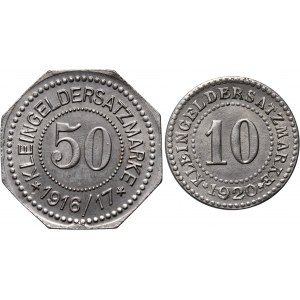 Ilawa (Eylau), 10 fenig 1920, 50 fenig 1916/17