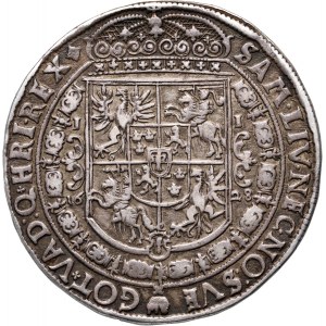 Sigismund III Vasa, thaler 1628, Bydgoszcz, Półkozic coat of arms on the reverse side