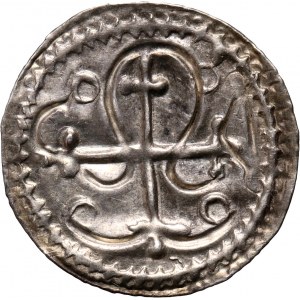 Denmark, Harald I Gromsson (Bluetooth) 936-987, half bracteat, Hedeby