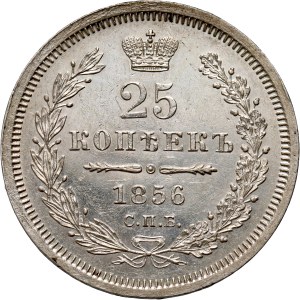 Russia, Alexander II, 25 Kopecks 1856 СПБ ФБ, St. Petersburg