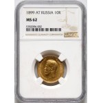 Russia, Nicholas II, 10 Roubles 1899 (АГ), St. Petersburg