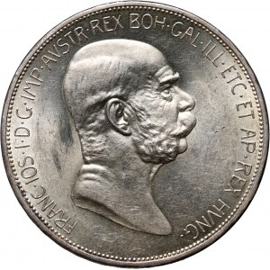 Österreich, Franz Joseph I., 5 Kronen 1908, Wien, 60. Jahrestag der Regentschaft