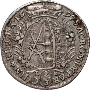 Germany, Saxony, Friedrich August I, 2/3 Thaler (gulden) 1697 IK, Dresden