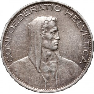 Switzerland, 5 Francs 1925 B, Bern