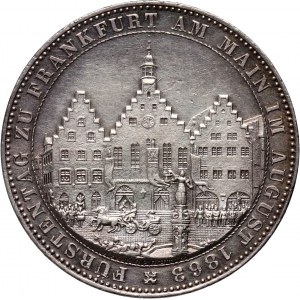 Germany, Frankfurt, Commemorative Thaler 1863, Fürstentag