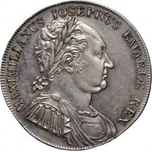 Germany, Bavaria, Maximilian I Joseph, Thaler 1818, Munich, Granting of the new Constitution