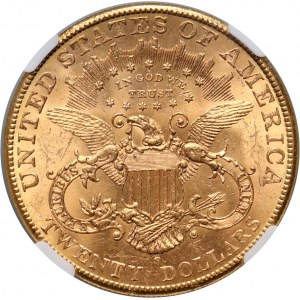 Stany Zjednoczone Ameryki, 20 dolarów 1906 S, San Francisco
