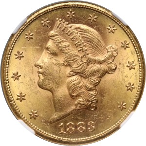 USA, 20 Dollars 1883 S, San Francisco