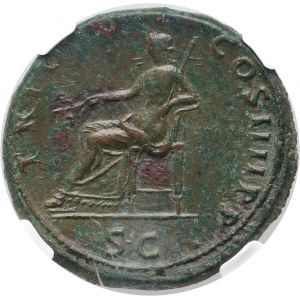 Cesarstwo Rzymskie, Trajan 98-117, sesterc, Rzym