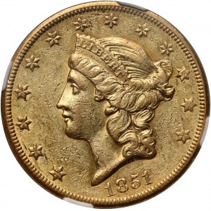 Stany Zjednoczone Ameryki, 20 dolarów 1851 O, Nowy Orlean