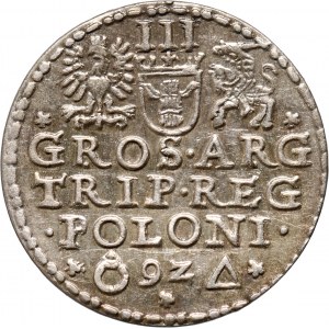 Zygmunt III Waza, trojak 1592, Malbork