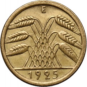 Deutschland, Weimarer Republik, 50 Reichspfennig 1925 E, Muldenhütten