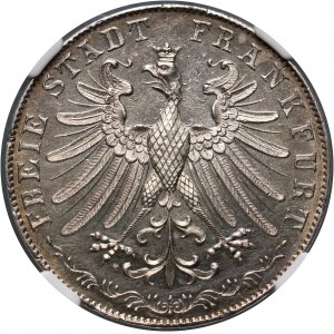 Deutschland, Frankfurt, 2 Gulden 1849, 100. Jahrestag von Goethes Geburt