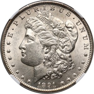 USA, Dollar 1891 CC, Carson City, Morgan, Spitting Eagle