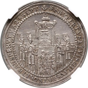 Austria, Salzburg, Paris von Lodron, 1/2 Thaler 1628, Consecration of the Cathedral