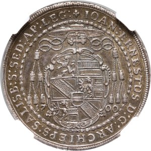 Österreich, Salzburg, Johann Ernst von Thun, 1/2 Taler 1700/699