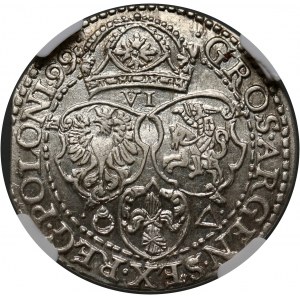 Sigismund III Vasa, sixpence 1599, Malbork