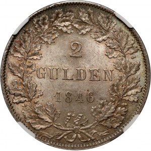 Deutschland, Frankfurt, 2 Gulden 1846