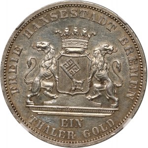 Germany, Bremen, Thaler 1871 B, Hannover, Victory over France