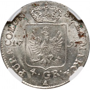 Deutschland, Preußen, Friedrich Wilhelm II, 4 Pfennige 1797 A, Berlin