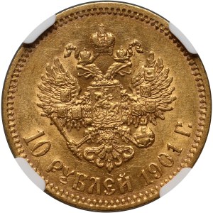 Russia, Nicholas II, 10 Roubles 1901 (ФЗ), St. Petersburg