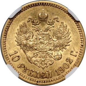 Russia, Nicholas II, 10 Roubles 1902 (АР), St. Petersburg