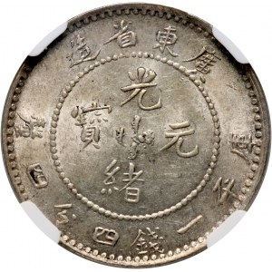 Chiny, Kwangtung, Guangxu, 20 centów bez daty (1890-1908)