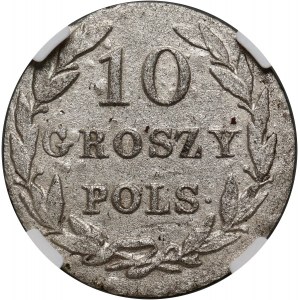 Congress Kingdom, Nicholas I, 10 groszy 1827 FH, Warsaw